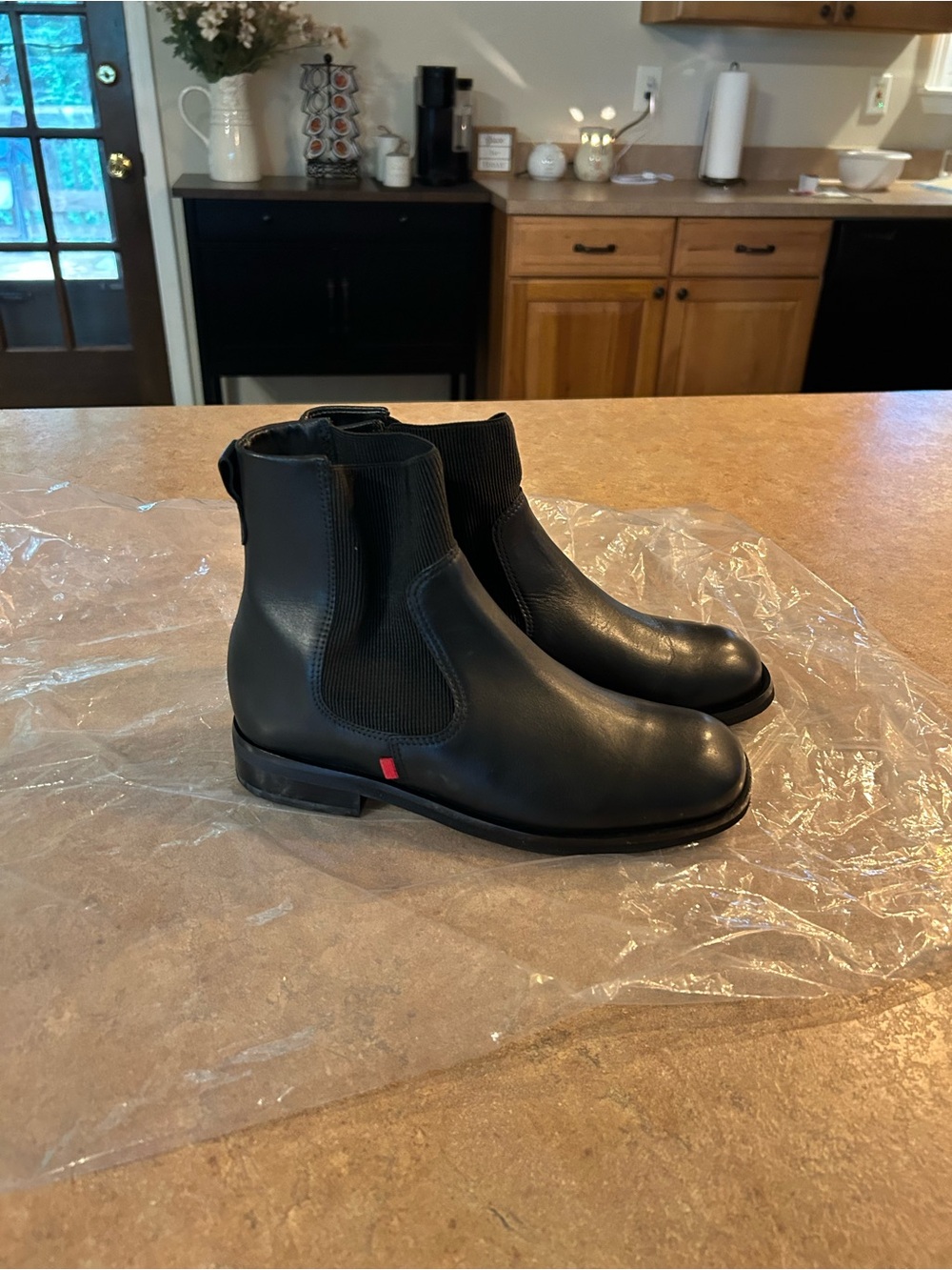 Women’s  Black Leather West Brighton  Boots Made in Brazil